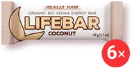 Lifefood Lifebar RAW BIO 6 x 47 g, coconut - Raw Bar