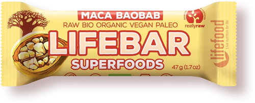 Lifefood Lifebar Superfoods RAW BIO 47 g, maca with baobab - Raw Bar - Main image