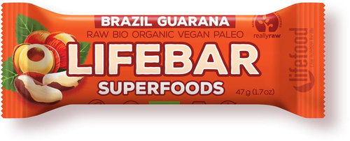 Lifefood Lifebar Superfoods RAW BIO 47 g, Brazilian with guarana - Raw Bar - Main image