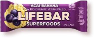 Lifefood Lifebar Superfoods RAW BIO 47 g, acai s banánem - Raw tyčinka