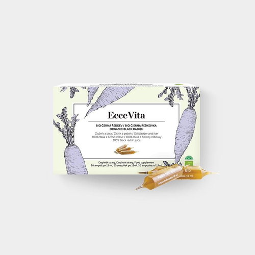 EcceVita Black radish BIO 20 ampoules - Dietary Supplement - Main image