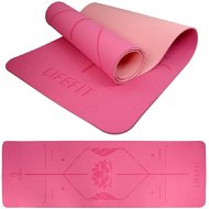 LIFEFIT YOGA MAT LOTOS DUO, 183x58x0,6cm, pink - Yoga Mat