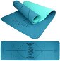 LIFEFIT YOGA MAT LOTOS DUO, 183x58x0,6cm, turquoise - Yoga Mat