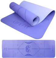 LIFEFIT YOGA MAT LOTOS DUO, 183 × 58 × 0,6 cm, modrá - Jogamatka