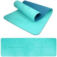 LIFEFIT YOGA MAT RELAX DUO, 183x58x0,6cm, turquoise - Yoga Mat