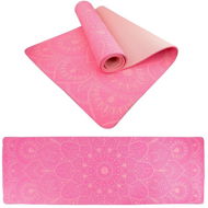 LIFEFIT YOGA MAT MANDALA DUO, 183x58x0,6 cm, rózsaszín - Jógamatrac