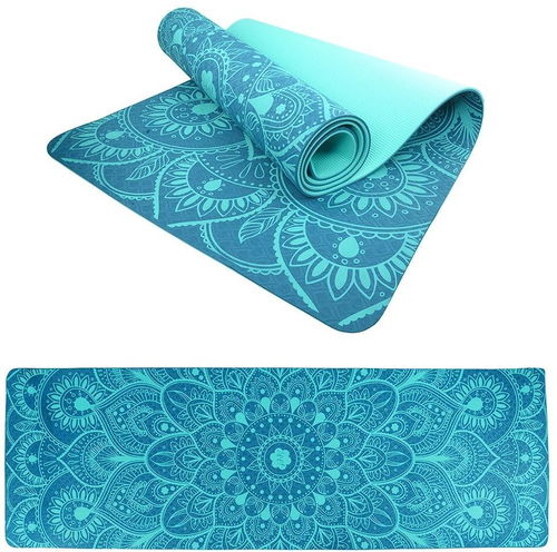 Lifefit YOGA MAT MANDALA DUO, 183x58x0,6cm, tyrkysová - Jogamatka - Hlavní obrázek