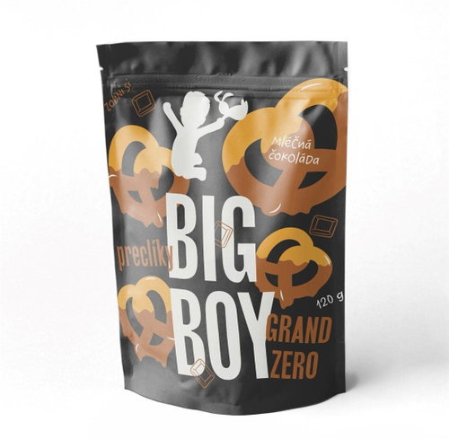 BIG BOY Milk chocolate pretzels 120g - Pretzels - Main image