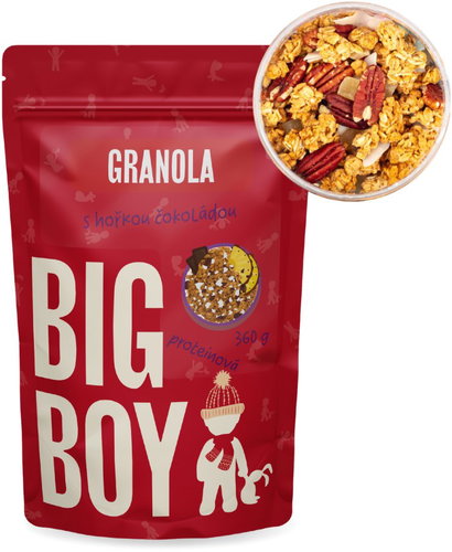 BIG BOY Protein granola with dark chocolate by @kamilasikl 360g - Granola - Main image