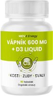MOVit Vápnik 600 mg + D3 liquid, 90 toboliek - Vápnik
