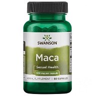 Swanson Maca Extrakt (řeřicha peruánská), 500 mg, 60 rostlinných kapslí - Maca