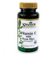 Swanson Vitamin C + Rosehip Extract, 500 mg, 100 capsules - Vitamin C