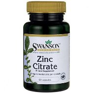 Swanson Zinc Citrate, Zinek Citrát, 50 mg, 60 kapslí - Zinok