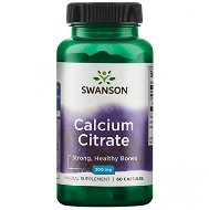 Swanson Calcium Citrate (Vápník Citrát), 200 mg, 60 kapslí - Vápnik