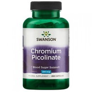 Swanson Chromium Picolinate, 200mcg, 200 capsules - Chrome