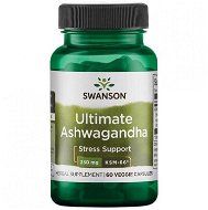 Swanson Ashwagandha Ultimate KSM-66, 250 mg, 60 rostlinných kapslí - Ashwagandha