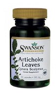 Swanson Artichoke Leaves (List z Artičoku), 500 mg, 60 kapsúl - Doplnok stravy