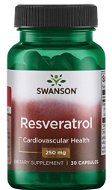 Swanson Resveratrol, 250 mg, 30 kapsúl - Doplnok stravy