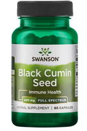 Swanson Black Cumin Seed (Černucha setá), 400 mg, 60 kapslí - Doplněk stravy