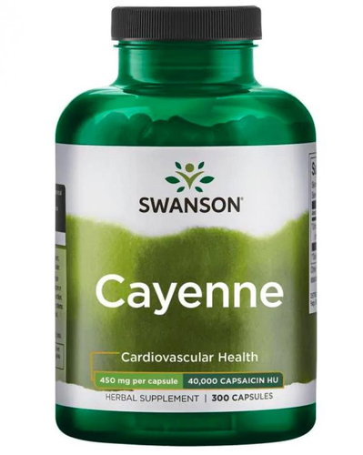 Swanson Cayenne (Cayenne pepper), 450 mg, 300 capsules - Dietary Supplement - Main image