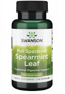 Swanson Full Spectrum Spearmint Leaf (podpora trávení), 400 mg, 60 kapslí - Doplněk stravy