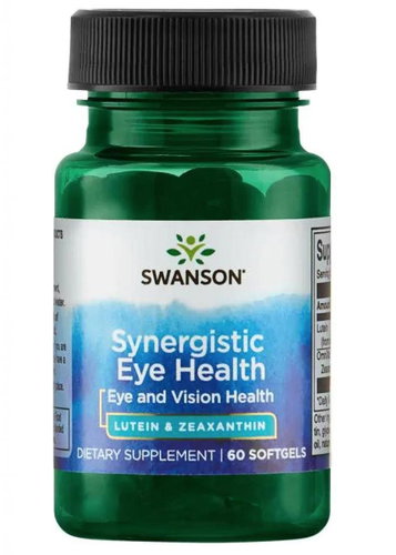 Swanson Synergistic Eye Health - Lutein & Zeaxanthin (eye health), 60 softgel capsules - Lutein - Main image
