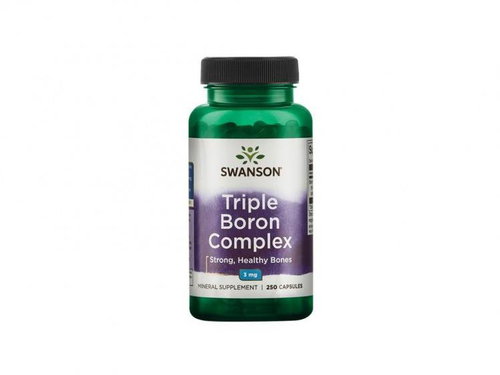 Swanson Triple Boron Complex (Boron), 3 mg, 250 capsules - Dietary Supplement - Main image