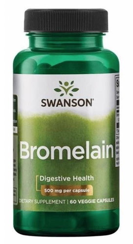 Swanson Bromelain (Bromelin), 500 mg, 60 vegetable capsules - Minerals - Main image