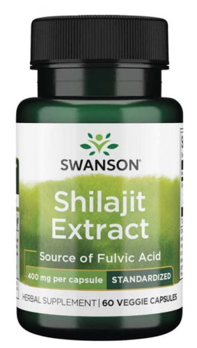 Swanson Shilajit Extract - 400 mg, 60 vegetable capsules - Shilajit - Main image