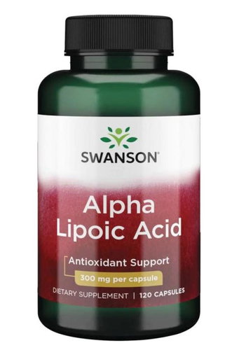 Swanson Alpha Lipoic Acid (Alpha Lipoic Acid), 300 mg, 120 capsules - Dietary Supplement - Main image