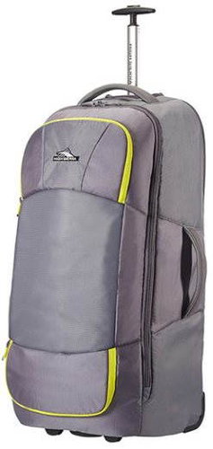 High Sierra Duffle on wheels Gray / Citrus yellow 94 - Suitcase - Main image