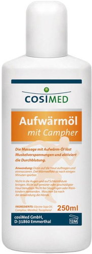 CosiMed Sports warming oil 250ml - Emulsion - Main image