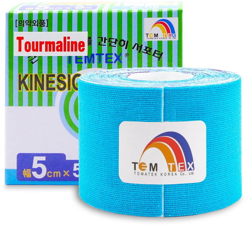 Temtex tape Tourmaline modrý 5 cm - Tejp - Hlavní obrázek