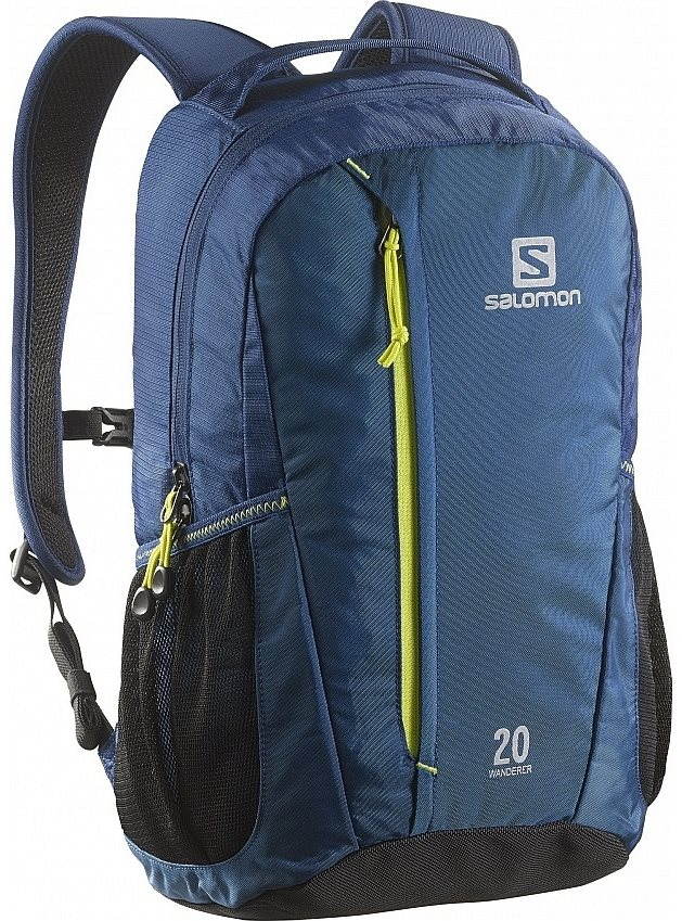 Salomon WANDERER 20 Midnight Blue Green Gecko Backpack Alza.cz