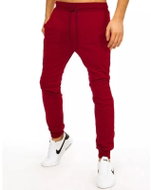 DSTREET Pánské tepláky in-style bordó ux2883, vel. XXL - Tepláky