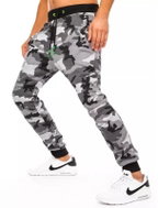 DSTREET Pánské vzorované tepláky CAMO světle šedé, vel. XL - Tepláky