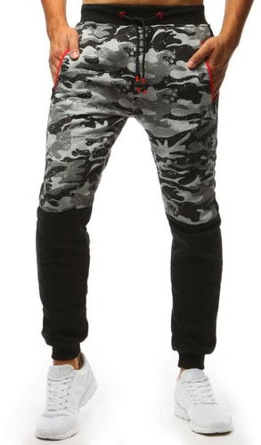 DSTREET Pánské tepláky CAMO světle šedá, vel. M - Tepláky - Main image