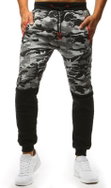 DSTREET Pánské tepláky CAMO světle šedá - Tepláky