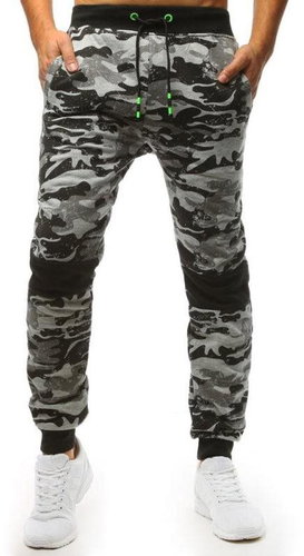 DSTREET Pánské tepláky CAMO II šedé, vel. XL - Tepláky - Main image