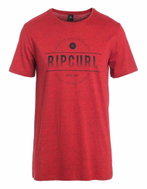 Rip Curl ROUNDED SS TEE Pompeian Red Ma S - T-Shirt