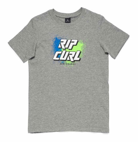 Rip Curl SLANT LOGO SS TEE Concrete Marie 14 - T-Shirt - Main image
