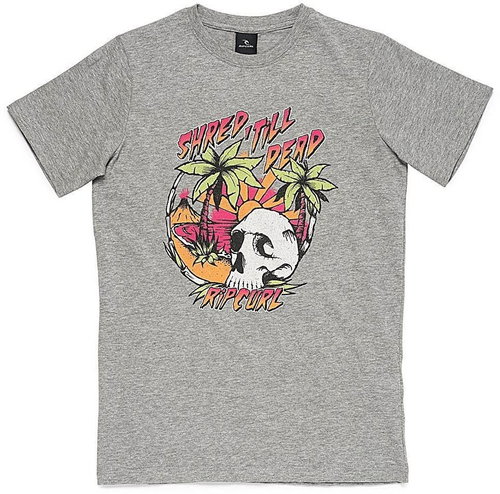 Rip Curl SKULL ISLAND SS TEE Concrete Marie 14 - T-Shirt - Main image