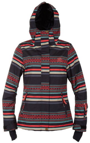 Rip Curl BETTY PRINTED JKT Jet Black S - Jacket - Main image