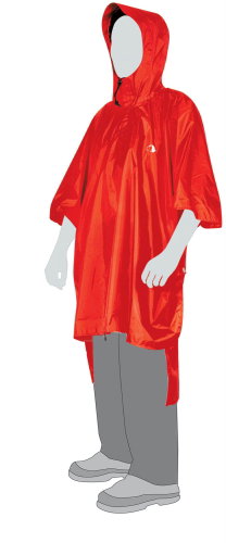 Tatonka Poncho 1 (XS-S) red - Poncho - Main image