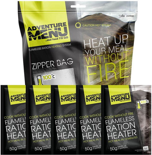 Adventure Menu - Set of Self-heaters 50g (5pcs 50g + zipper-bag) - Heater Set - Main image