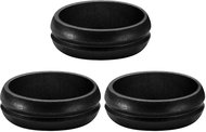 Mission F-Lock Rings - 4 × 3 pcs - black - F-Lock Ring