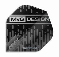 Winmau Squadrons Prism Delta - Michael van Gerwen - Black and Grey W6915.214 3 pcs - Dart Flights