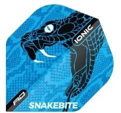 Red Dragon Peter Wright Snakebite Ionic - Snake Blue RF6569 3 pcs - Dart Flights - Main image