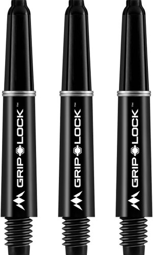 Mission GripLock handles - short - black 2 pcs - Dart Shafts - Main image