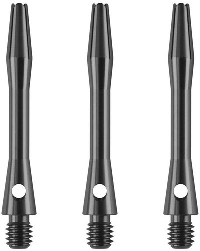Designa Handles Anodised Aluminium - medium - gun metal 2 pcs - Dart Shafts - Main image